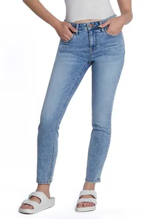 HINT OF BLU Kind Ankle Skinny Jeans in Bubble Blue at Nordstrom, Size 25
