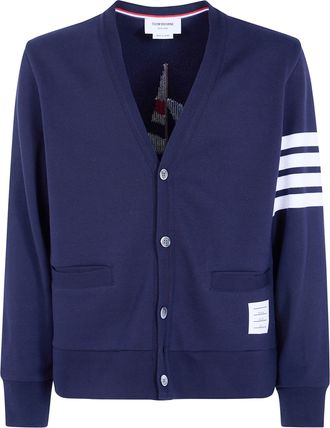 Thom Browne Sweater V Neck Engineered 4 Bar