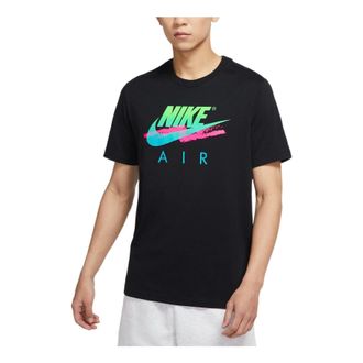 Nike Alphabet Logo Printing Round Neck Casual Short Sleeve Black DR0984-010