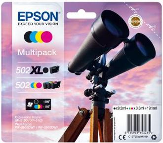 Epson Cartucho De Tinta Original Epson 502 Xl Negro