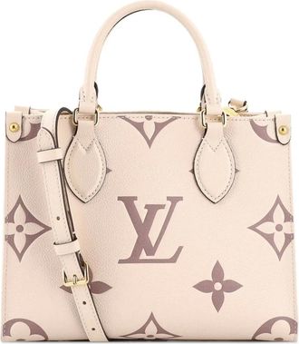 Louis Vuitton OnTheGo Bicolor Monogram Empreinte Giant PM tote bag - Toni neutri
