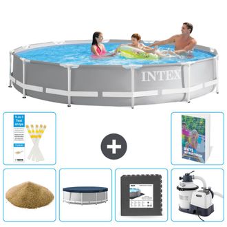 Intex Piscina Prism Frame Redonda - 366x76 Cm - 7-piezas S6