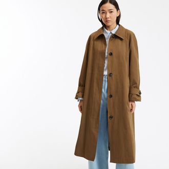 La Redoute Collections Oversized trenchcoat met knopen, Signature MAURICE