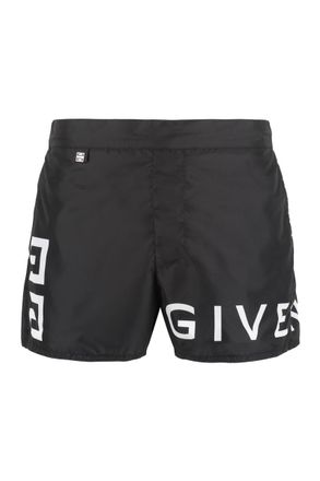 Givenchy Logo Print Swim Shorts
