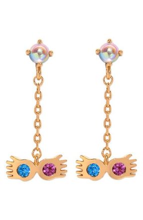 Girls Crew x Harry Potter Luna Lovegood Drop Earrings in Gold at Nordstrom