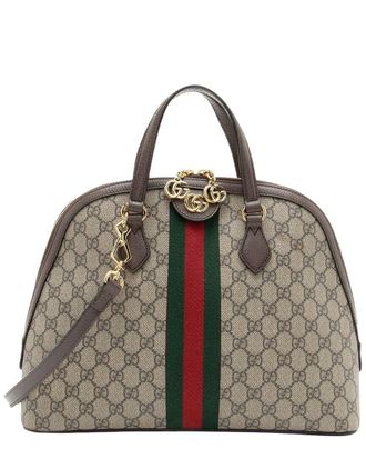 Gucci Gg Supreme Ophidia Dome Satchel (Authentic Pre-Loved)