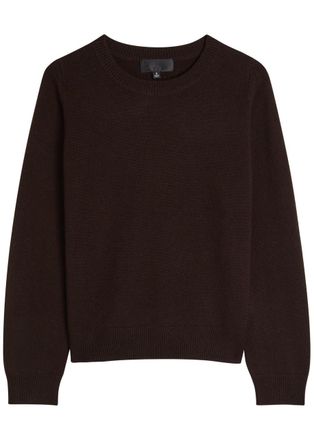Nili Lotan Nora Cashmere Jumper - Brown Dark - S (UK8-10 / S)