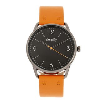Simplify Vereenvoudig het 6300 horloge met leren band
