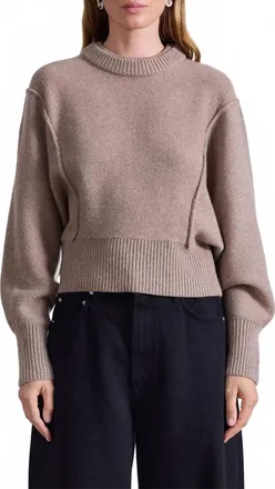 Apiece Apart Alina Dolman Sweater In Walnut