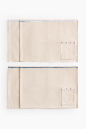 H&M 4er-Pack Tischsets mit Bestecktasche - Blue