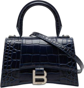 Balenciaga Pre-owned Balenciaga Croc Embossed Hourglass Top Handle Bag XS Ladies UNZI771OZZL9AJAZ