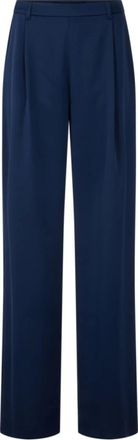 Marc Cain Wedi Broek - Dames - Broeken - Blauw - Maat: L Satijn