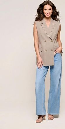 Mart Visser Chloe Gilet Zand / Offwhite