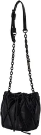 Diesel Womens Charm-D Small Purse - Diesel Cotton Black Bags Handbags-Purses