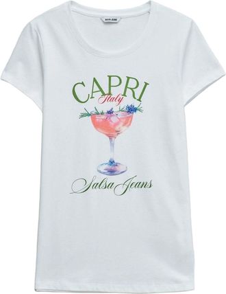 Salsa T-Shirt SALSA Salsa Jeans T-Shirt Loose Graphic, Damen, Gr. XL, rosa, Obermaterial: 100% Baumwolle CO., Shirts T-Shirt