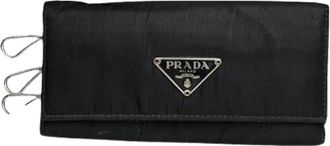 Prada Pre-owned Polyester Sleutelhanger - unisex - Vintage Accessoires - Zwart - ONE Size - Polyester - Vintage