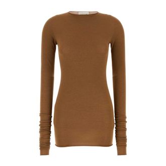 ARMARIUM Round-neck Knitwear, female, Brown, Size: S Tops
