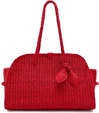 Jacquemus Le Turismo Raphia Raffia Tote bag - Red - One Size