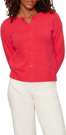 Sanctuary Must-Have Cardigan in Tulip Red at Nordstrom, Size X-Large