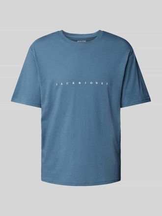 Jack & Jones Jack & Jones T-Shirt mit Label-Print Modell STAR in Ocean, Gr&ouml;&szlig;e L
