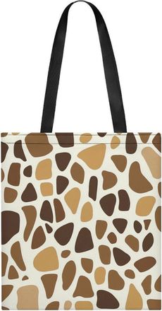 Generic Giraffe Skin Pattern Womens Tote Casual Shopping Bag Lightweight Shoulder Bags Hobos Handbag for Work Travel Daily 35x40cm