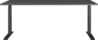 Germania Schreibtisch »Mailand, mechanisch höhenverstellbar,« in Breitenvariante 120-180 cm, Made in Germany