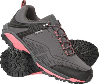 Mountain Warehouse Collie Womens Shoes Waterproof Breathable Active Sneakers Grey - Size UK 7