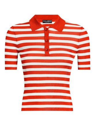 Dolce & Gabbana Striped Polo Shirt