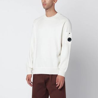 C.P. Company White wool and cotton sweater