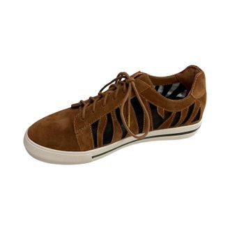 L'Amour Des Pieds Womens Keaton Sneakers In Coffee/black