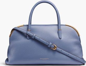 DKNY Satin Leather Satchel in Tempest at Nordstrom
