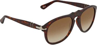 Persol Crystal Gradient Brown Pilot Mens Sunglasses PO0649 24/51 54