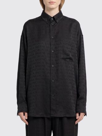 Balenciaga Camicia casual in viscosa con logo