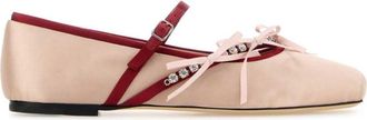 Jimmy Choo London Pink Bow Ballet Flats