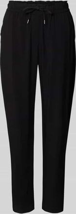 Zero Stoffhose aus Viskose mit elastischem Bund in BLACK, Größe 44