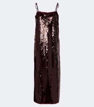 Adriana Degreas Sequined midi dress