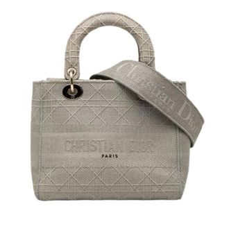 Dior Pre-owned Lady D-Lite 2way bag - Dames - Pre-owned - Grijs - Maat: ONE Size