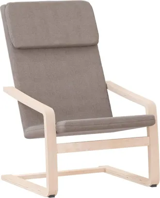 vidaXL Sill&oacute;n De Relax De Tela Gris Taupe Vidaxl