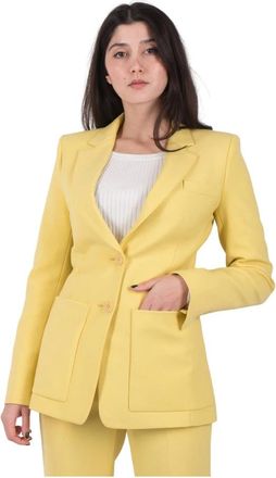 Dorothee Schumacher Chique Sweatshirt Blazer - Dames - Blazers - Geel - XS - Jassen