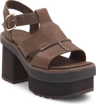 UGG New Heights Platform Sandal in Molasses at Nordstrom Rack, Size 8.5