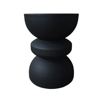 Mobili Rebecca Mesa De Centro Moderna Rebecca Mobili Onar 44,5x35x35 Cm Mgo Negro