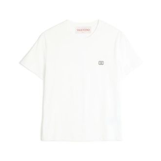 Valentino Cotton VLogo Patch T-shirt