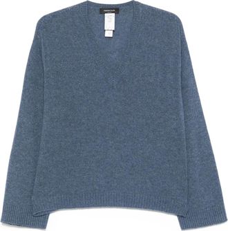 Fabiana Filippi Maglione in cashmere con scollo a V - Blu