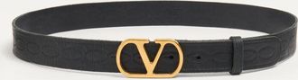 Valentino Garavani VLogo Signature Calfskin Belt 30 Mm