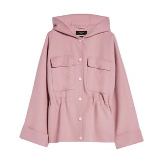 Max Mara Dames, Mantels, Roze, Maat: 3XS Wol