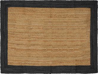 vidaXL Alfombra De &Aacute;rea Gris Oscuro 120 X 170 Cm Yute Vidaxl
