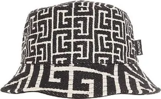 Balmain Mix Monogram Jacquard Bucket Hat