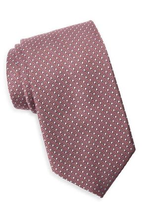 Nordstrom Tepper Dot Cotton Jacquard Tie in Pink at Nordstrom