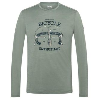 super.natural Bike Enthusiast L/S Merinolongsleeve f&uuml;r Herren | gr&uuml;n