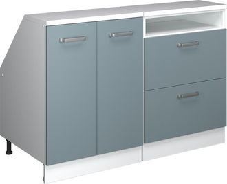 Vicco Conjunto De Armarios Para Techo Inclinado Rion, Gris Azulado, 120 Cm Lote De 2 Carcasas De Armario 60 Cm De Profundidad, Vicco